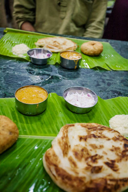 istock Traditional Indian lunch food 1091733440