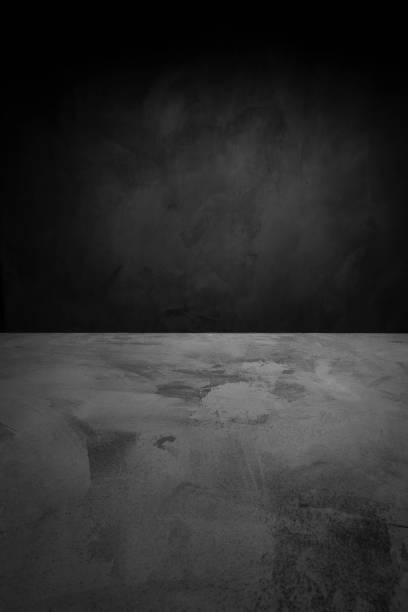 istock concrete background. dark wall and floor interior background with space 1091735816
