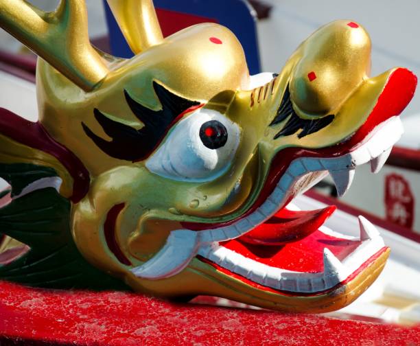 istock closeup of a dragon mask in Chinatown 1091736680