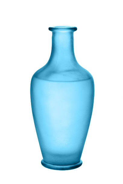 istock Blue Frosted Glass Vase Isolated 109173835