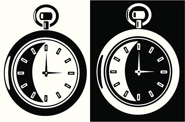 Clock vector art illustration