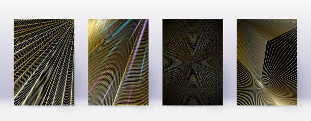 istock Art business card. Abstract lines modern brochure 1091749086