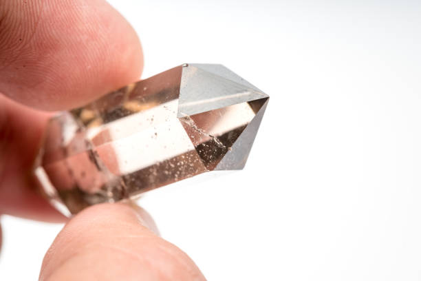 istock SmokyQuartz(BrownQuartz) mineral stone sample with white background 1091749572