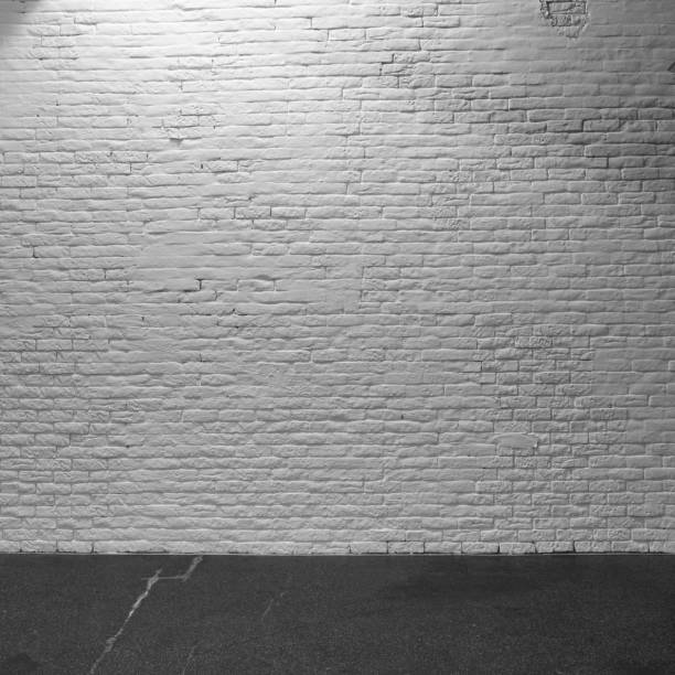 istock brick wall White Rustic Texture. Retro used Vintage Structure. Grungy Shabby white Background. Design Element. Abstract Light White 1091749576