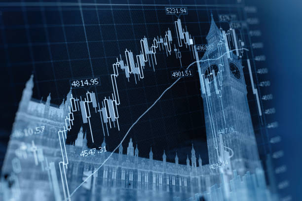 istock Business stock market chart graph investment UK London 1091752182
