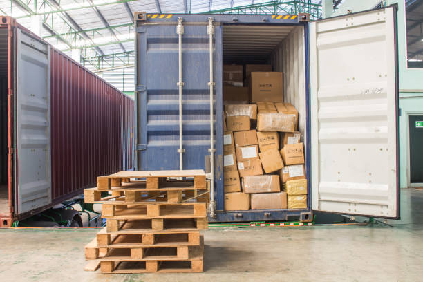 istock The cartons with loading out of container 1091754716