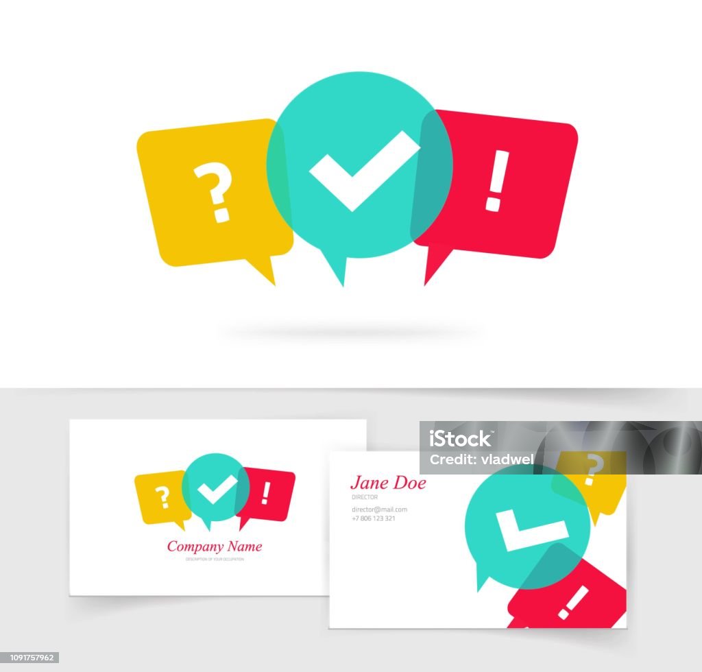 Quiz vector logo business card, questionnaire icon, poll sign, flat bubble speech symbols, concept of social communication, chatting, interview, voting, discussion, talk, team dialog, group chat Quiz vector logo and business card, questionnaire icon, poll sign, flat bubble speech symbols, concept of social communication, chatting, interview, voting, discussion, talk, team dialog, group chat Question Mark stock vector
