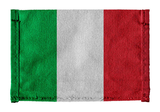istock Flag of Italy with canvas background isolated 1091758332