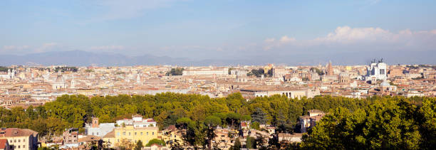 istock Panoramic view over the old city of Rome. 1091760984
