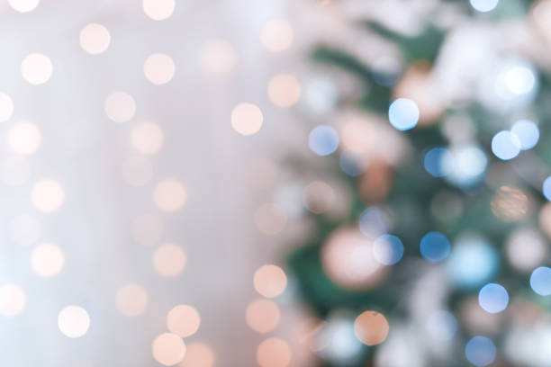 istock Blurred golden and blue festive lights. Christmas time concept. 1091764744