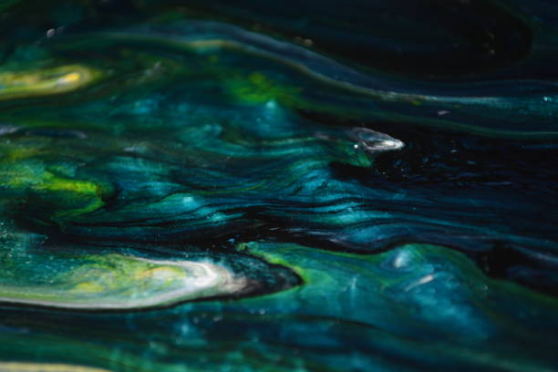 istock Green White Yellow Blue Abstract Art Background 1091773956