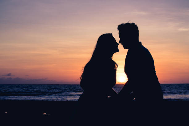 istock Honeymoon on the beach at sunrise 1091804286