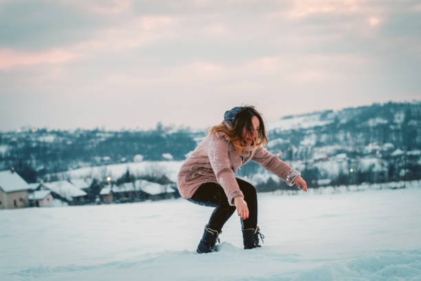 istock Young Woman Having a Fun on the Snow 1091806574