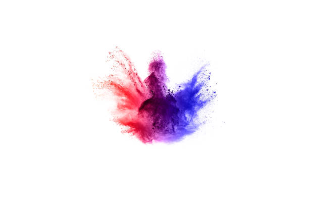 istock abstract powder splatted background. Colorful powder explosion on white background. Colored cloud. Colorful dust explode. Paint Holi. 1091811928