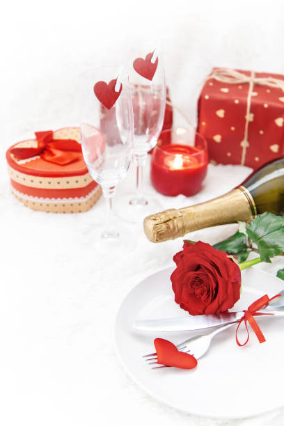 istock Valentine's Day. Beautiful background greeting card with a rose. Selective focus. 1091815892