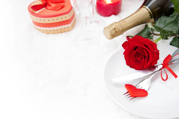 istock Valentine's Day. Beautiful background greeting card with a rose. Selective focus. 1091815930