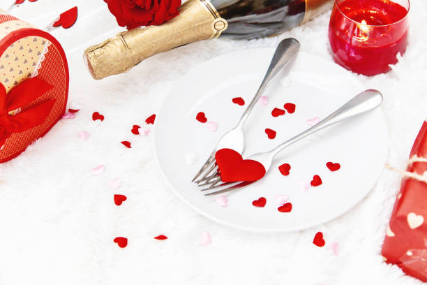 istock Valentine's Day. Beautiful background greeting card with a rose. Selective focus. 1091815988