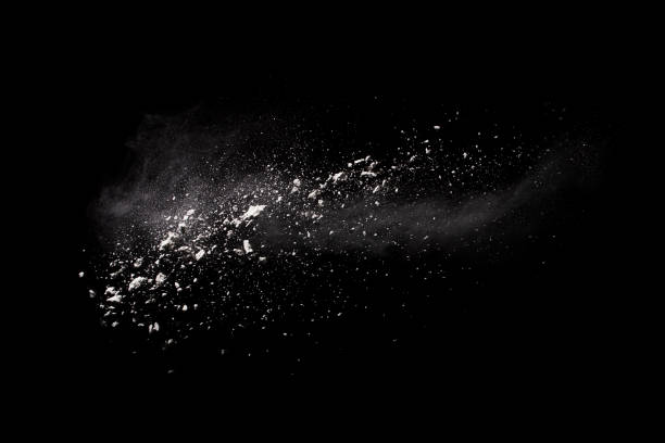 istock White powder explosion on black background. Colored cloud. Colorful dust explode. Paint Holi. 1091816026