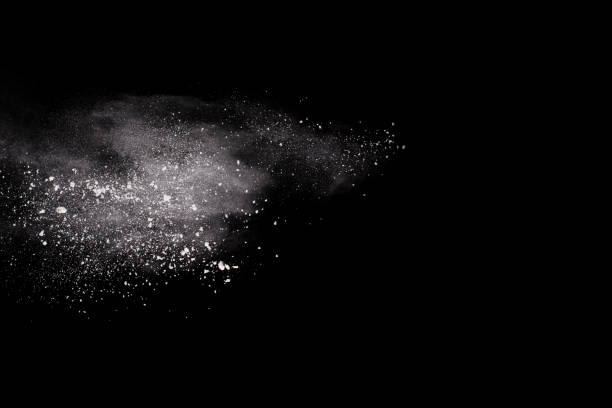 istock White powder explosion on black background. Colored cloud. Colorful dust explode. Paint Holi. 1091816296