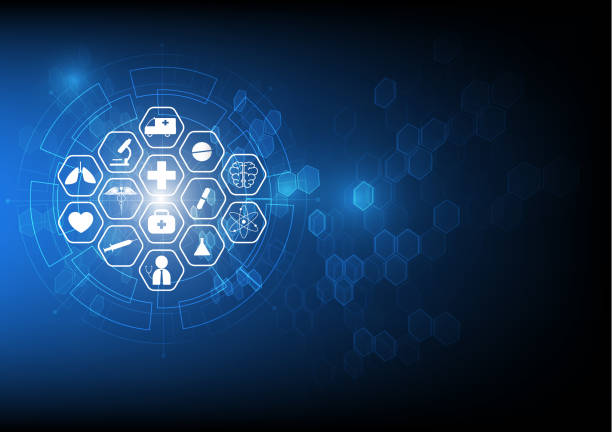 istock health care icon  medical innovation concept design blue hexagon background 1091816452