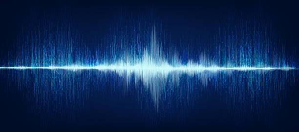 istock Modern Digital Sound Wave on Dark Blue Background,technology and earthquake wave  diagram concept,design for music studio and science,Vector Illustration. 1091817260