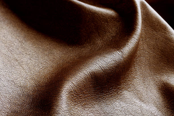 ondas de couro - textured textured effect hide leather - fotografias e filmes do acervo