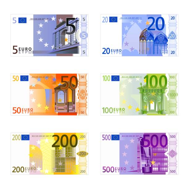 ilustrações de stock, clip art, desenhos animados e ícones de euro banknotes - five hundred euro banknote