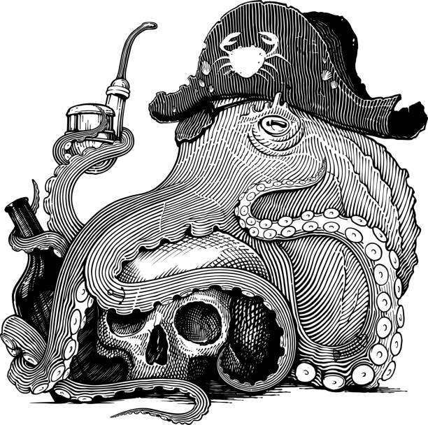 ilustrações de stock, clip art, desenhos animados e ícones de veteran - animal skull