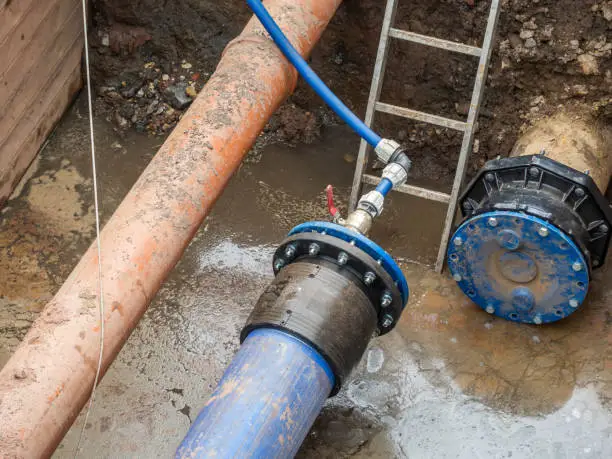 Water pipe civil engineering Water pipe break