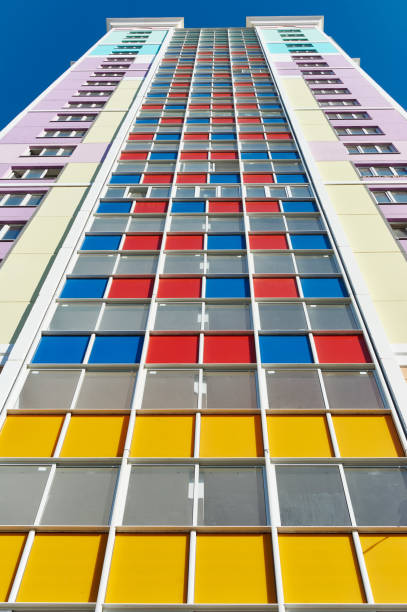 istock The facade of the house, view from below. 1091831066