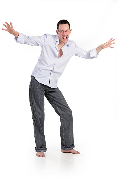 istock Fun cheerful young man isolated on a white background 109183252