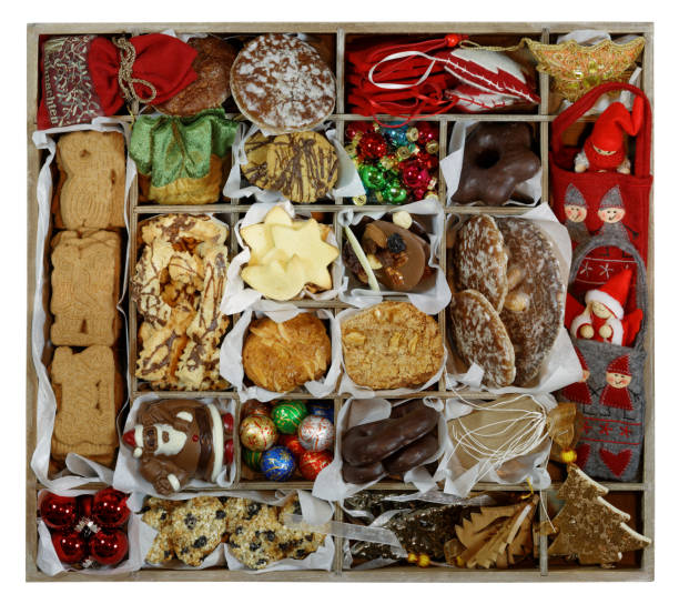 All Christmas Concept: Storage Box width Cookies and Ornaments