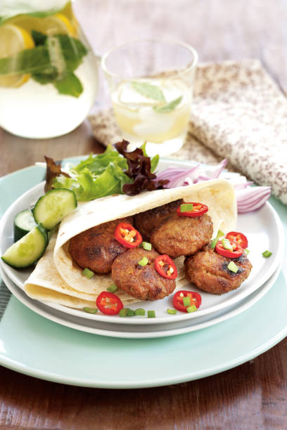 istock Meatball with salad, Meatball sandwich 1091838686