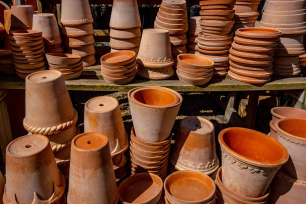 istock Terracotta plant pots in Denmark 1091841722
