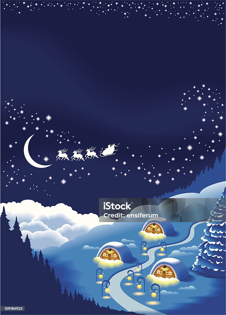 Fond de Noël pour carte de voeux de vacances - clipart vectoriel de Noël libre de droits
