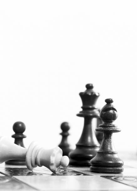 istock Chess photographed on a chessboard 1091852130