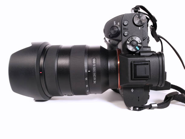 Sony A7riii with Sony FE 24-105mm f/4 G OSS Lens stock photo