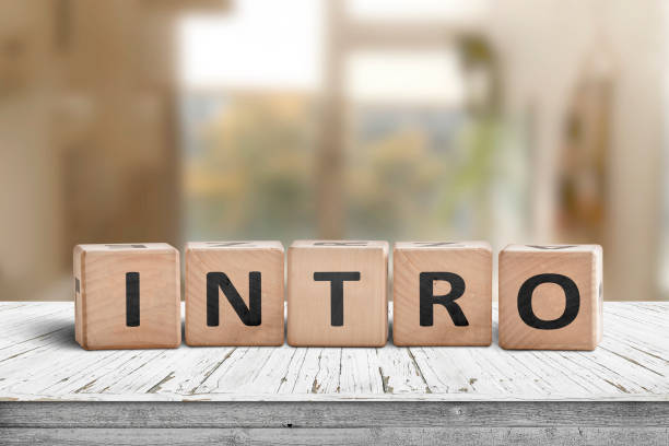istock Intro sign made with wooden cubes 1091858518