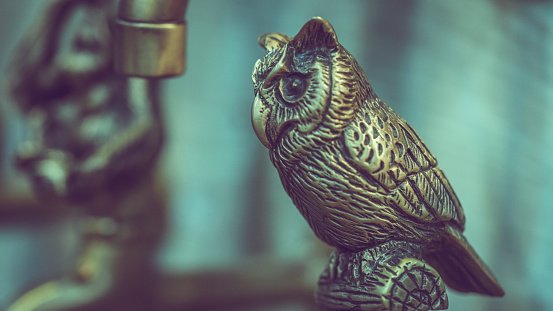 Antique Carved Owl