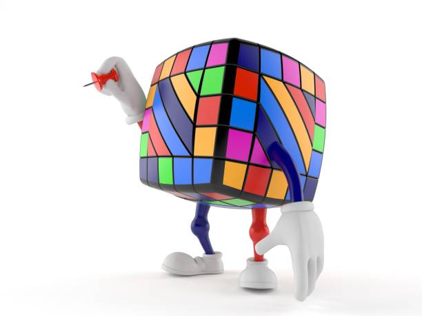 istock Toy puzzle character holding thumbtack 1091870916