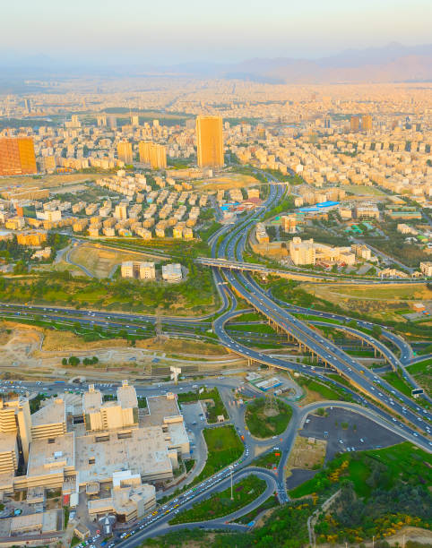 istock Skyline of Tehran. highway overpass 1091875588