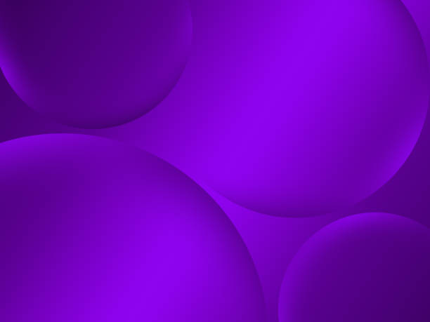 istock Abstract geometric background with purple gradient vanishing circles 1091880066