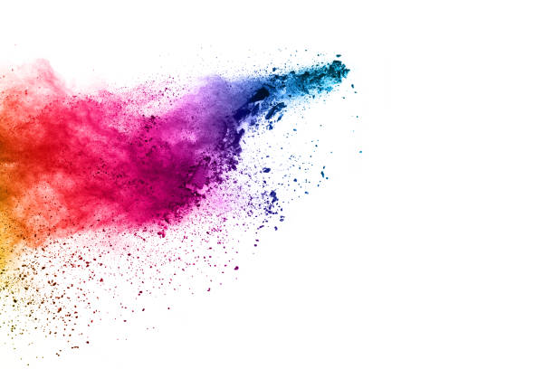 istock abstract powder splatted background. Colorful powder explosion on white background. Colored cloud. Colorful dust explode. Paint Holi. 1091882348
