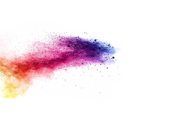 istock abstract powder splatted background. Colorful powder explosion on white background. Colored cloud. Colorful dust explode. Paint Holi. 1091882366