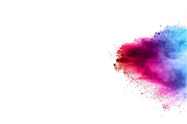 istock abstract powder splatted background. Colorful powder explosion on white background. Colored cloud. Colorful dust explode. Paint Holi. 1091882564