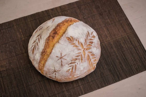 istock Festive bread with ornamental decorations 1091894768