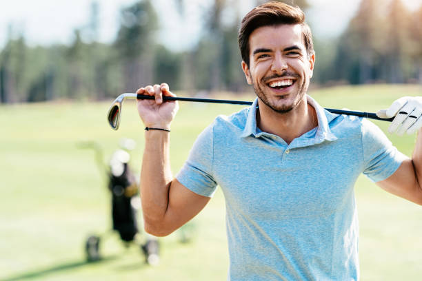 istock Portrait of a cheerful golf player 1091896190