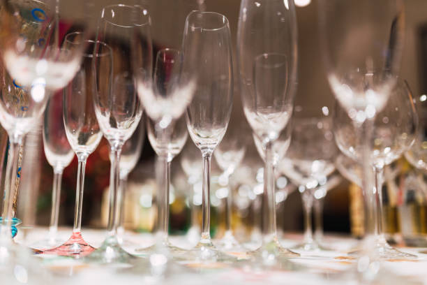 istock Shiny crystal glasses for champagne 1091908078