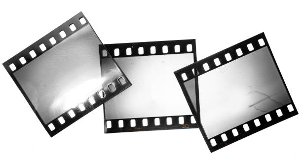 istock scratched and old 35mm film strip or frame on white background 1091913258