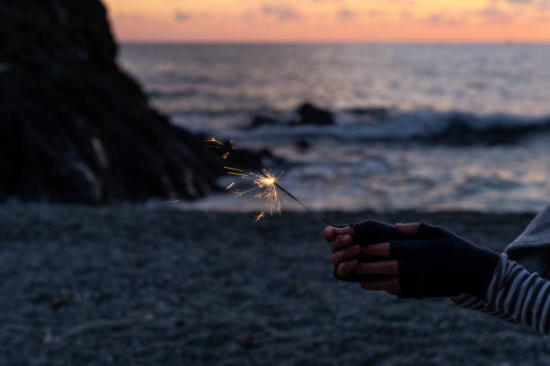 istock Christmas lights in Monterosso, 5 Lands. 1091914980